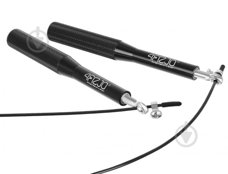 Скакалка 4fizjo скоростная для кроссфита Speed Rope Black (P-5907222931165) - фото 5