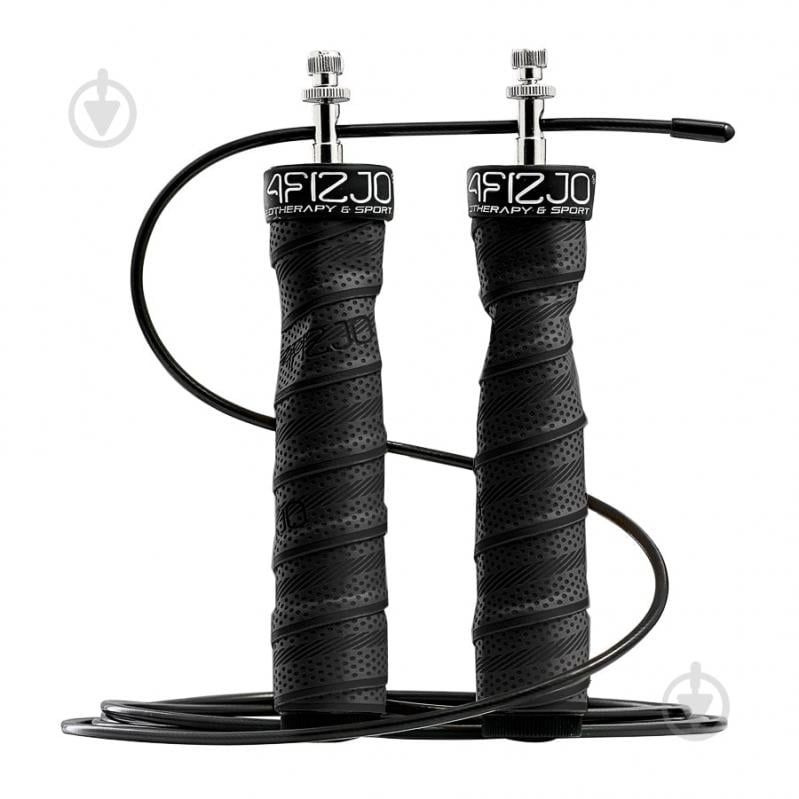 Скакалка 4fizjo скоростная для кроссфита Speed Rope PRO+ Black (P-5907739313164) - фото 4