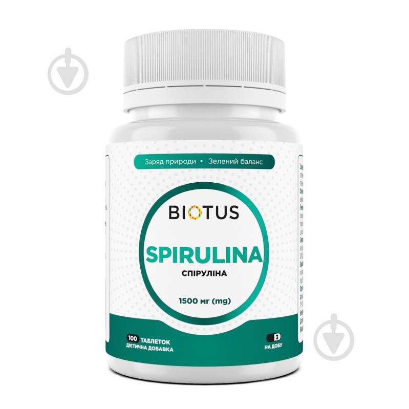 Витамины Biotus Spirulina 500 мг, 100 таблеток 300 г - фото 1