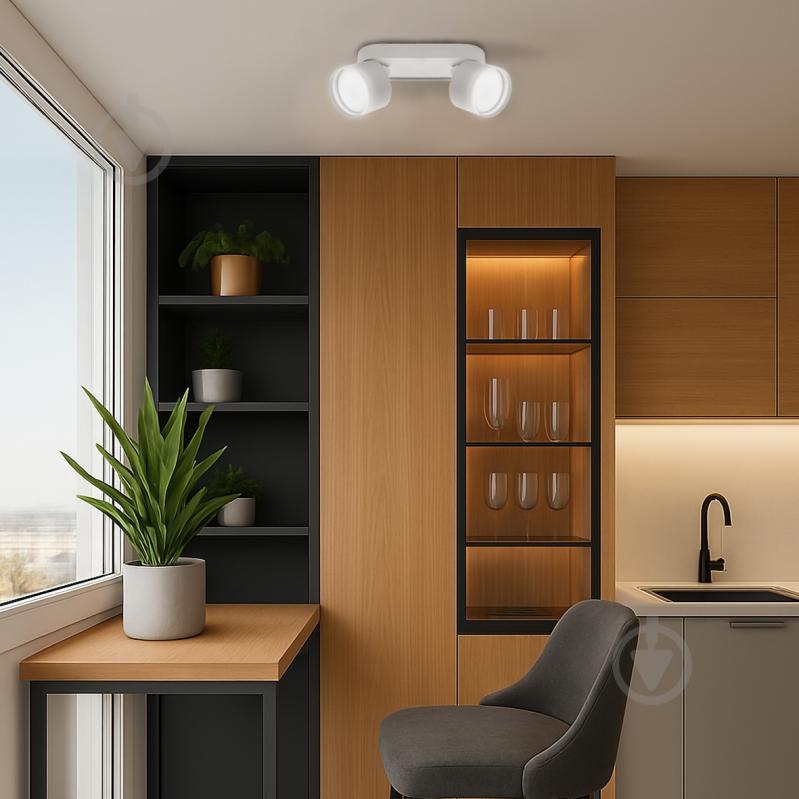 Світильник накладний поворотний Sensio під лампу 2x13 Вт GX53 білий MLT509-2 w - фото 3 Світильник накладний поворотний Sensio під лампу 2x13 Вт GX53 білий MLT509-2 w - фото 3