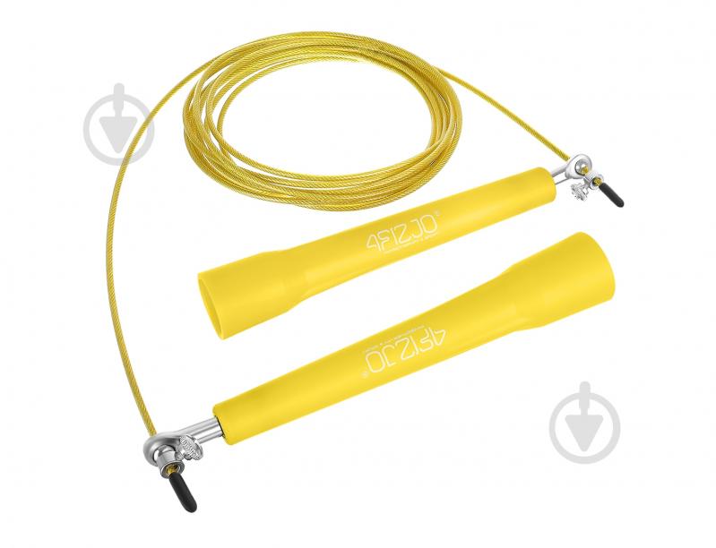 Скакалка 4fizjo скоростная для кроссфита Standard+ Yellow (P-5907739311535) - фото 3