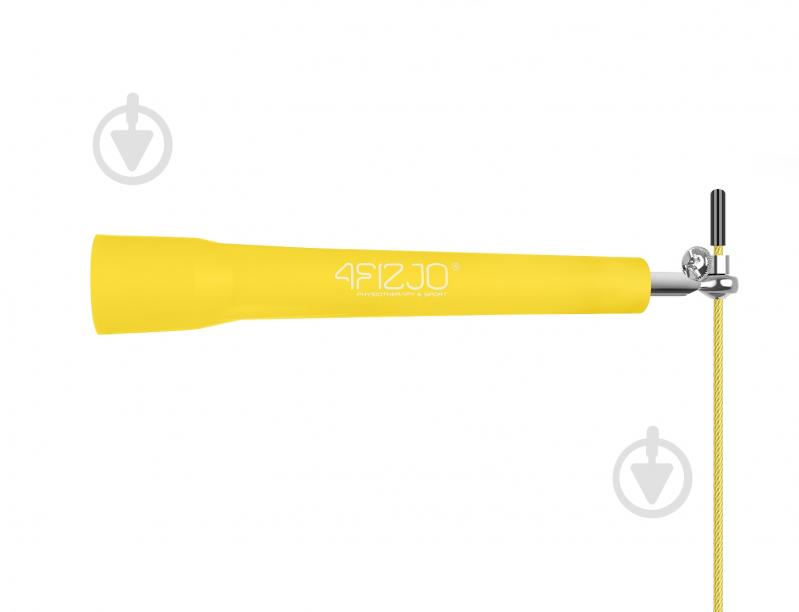 Скакалка 4fizjo скоростная для кроссфита Standard+ Yellow (P-5907739311535) - фото 4