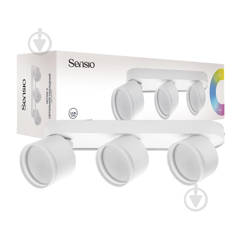 Светильник накладной поворотный Sensio под лампу 3x13 Вт GX53 белый MLT509-3 w - фото 1