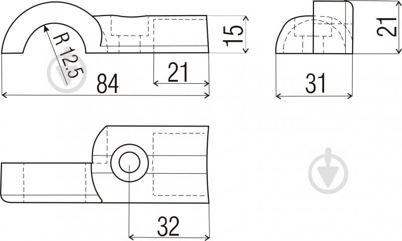 З'єднання для труби R43 01A.03.002 бронза - фото 3