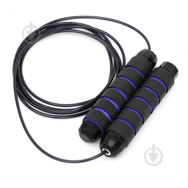Скакалка Cornix скоростная для кроссфита Speed Rope Classic XR-0147 Black/Blue - фото 2