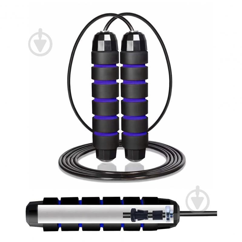 Скакалка Cornix скоростная для кроссфита Speed Rope Classic XR-0147 Black/Blue - фото 1
