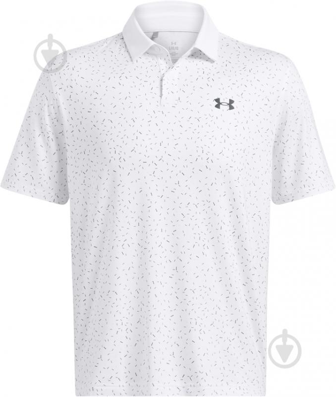 Поло Under Armour UA T2G PRINTED POLO 1383715-100 р.S белый - фото 3