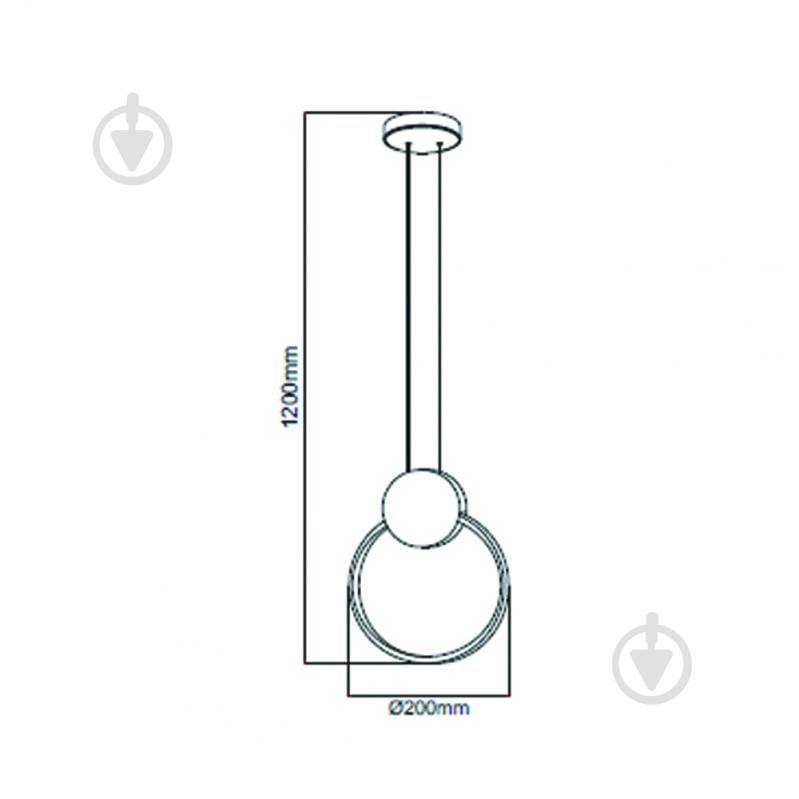 Люстра HOROZ ELECTRIC FOREVER 1x11 Вт LED-модуль чорний 019-073-0011-020 - фото 2