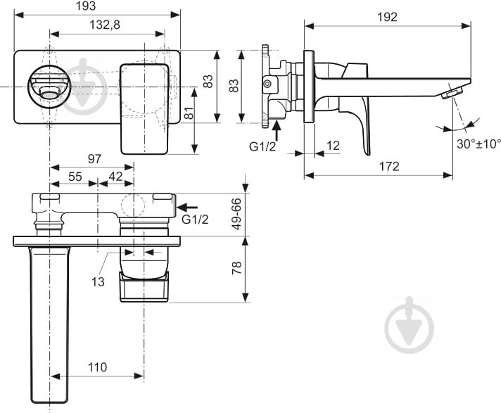 Змішувач для умивальника Ideal Standard Strada A5844AA - фото 4