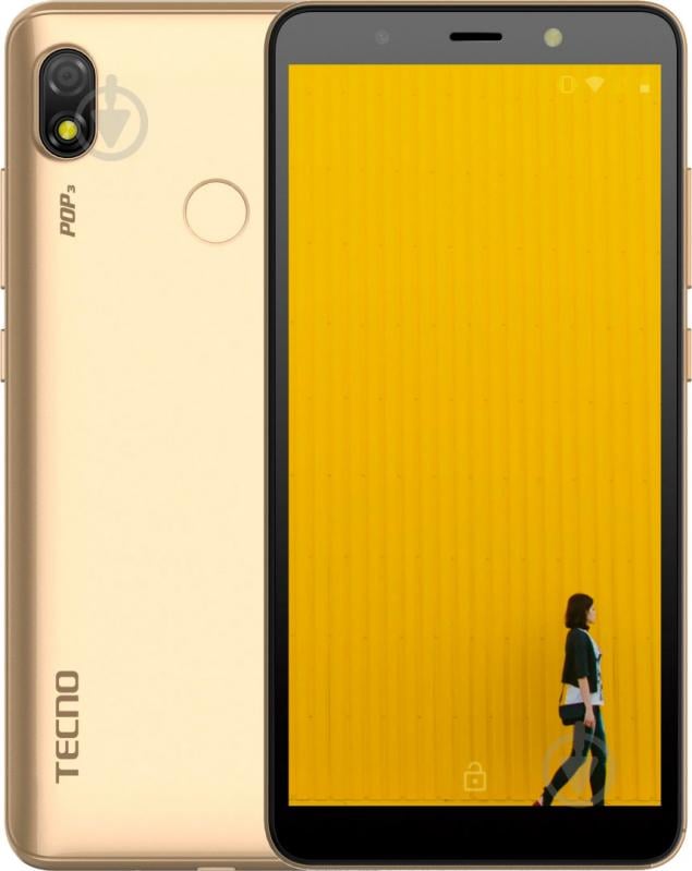 Смартфон Tecno POP 3 1/16GB gold (4895180751271) - фото 1