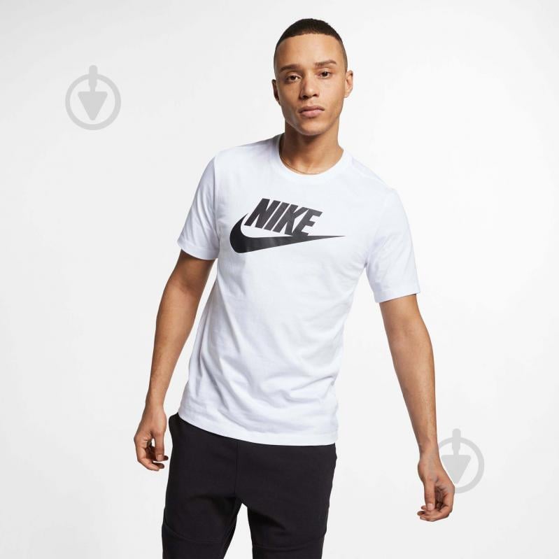 Футболка Nike TEE ICON FUTURA AR5004-101 р.XL белый - фото 1