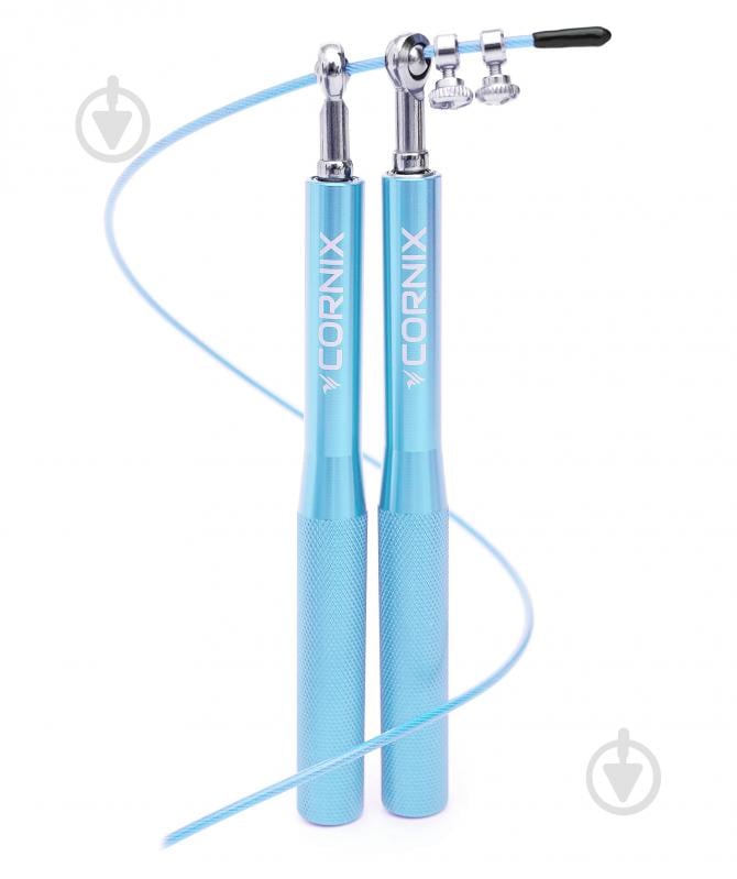 Скакалка Cornix скоростная для кроссфита Speed Rope XR-0157 Sky Blue - фото 1