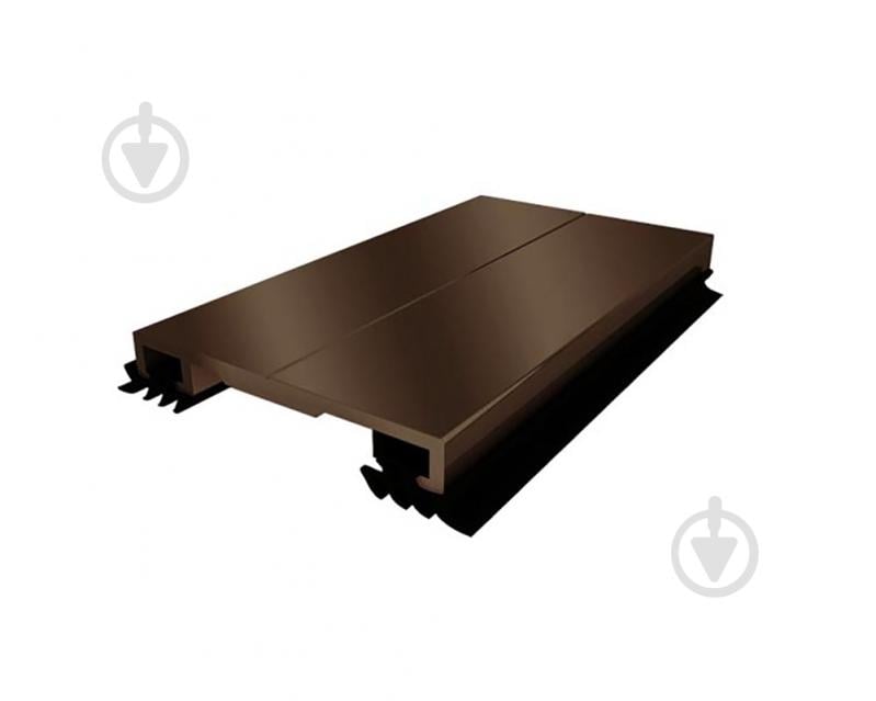 Профіль з'єднувальний алюмінієвий з ущільнювачем Oscar АПК "кришка" 40 мм 3 м бронза - фото 1 Профіль з'єднувальний алюмінієвий з ущільнювачем Oscar АПК "кришка" 40 мм 3 м бронза - фото 1