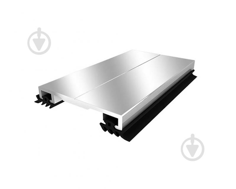 Профіль з'єднувальний алюмінієвий з ущільнювачем Oscar АПК "кришка" 40 мм 3 м срібло - фото 1 Профіль з'єднувальний алюмінієвий з ущільнювачем Oscar АПК "кришка" 40 мм 3 м срібло - фото 1