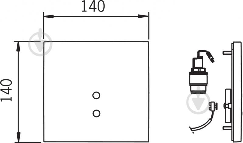 Панель змиву Oras Electra 6507C - фото 2