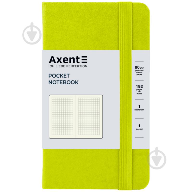 Книга для записей Axent Partner 95x140 96 лист. клетка лимонная 8301-60-A - фото 4