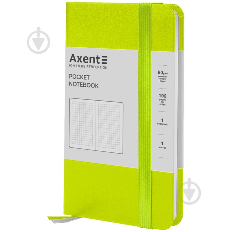 Книга для записей Axent Partner 95x140 96 лист. клетка лимонная 8301-60-A - фото 1