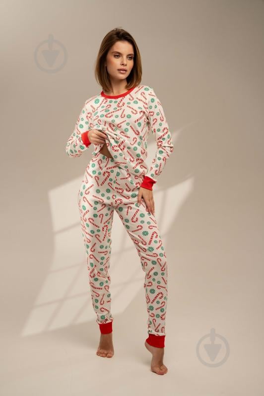 Піжама жіноча German Volf принт цукерки р. S білий (25126) - фото 5 Піжама жіноча German Volf принт цукерки р. S білий (25126) - фото 5