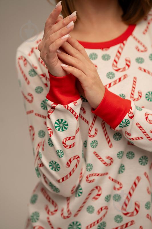 Піжама жіноча German Volf принт цукерки р. M білий (25126) - фото 5 Піжама жіноча German Volf принт цукерки р. M білий (25126) - фото 5