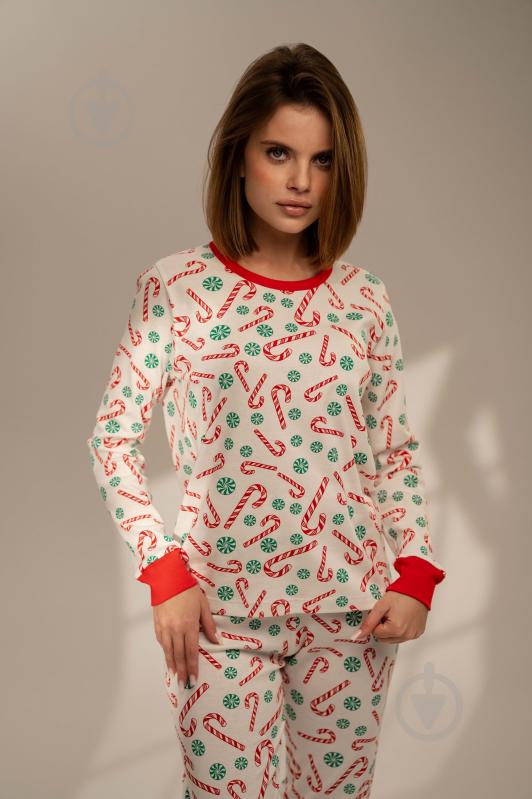 Пижама женская German Volf принт конфеты р. L белый (25126) - фото 4 Пижама женская German Volf принт конфеты р. L белый (25126) - фото 4
