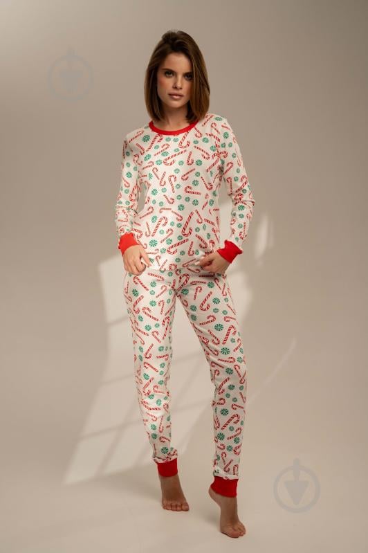 Піжама жіноча German Volf принт цукерки р. 2XL білий (25126) - фото 6 Піжама жіноча German Volf принт цукерки р. 2XL білий (25126) - фото 6