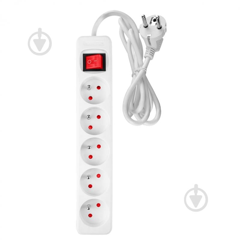 Подовжувач з вимикачем NEO tools із заземленням 5 гн. білий 3 м 90-179 - фото 1 Подовжувач з вимикачем NEO tools із заземленням 5 гн. білий 3 м 90-179 - фото 1