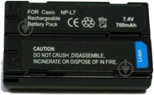 Акумулятор EXTRADIGITAL Casio NP-L7 700мА*ч (DV00DV1041) - фото 1