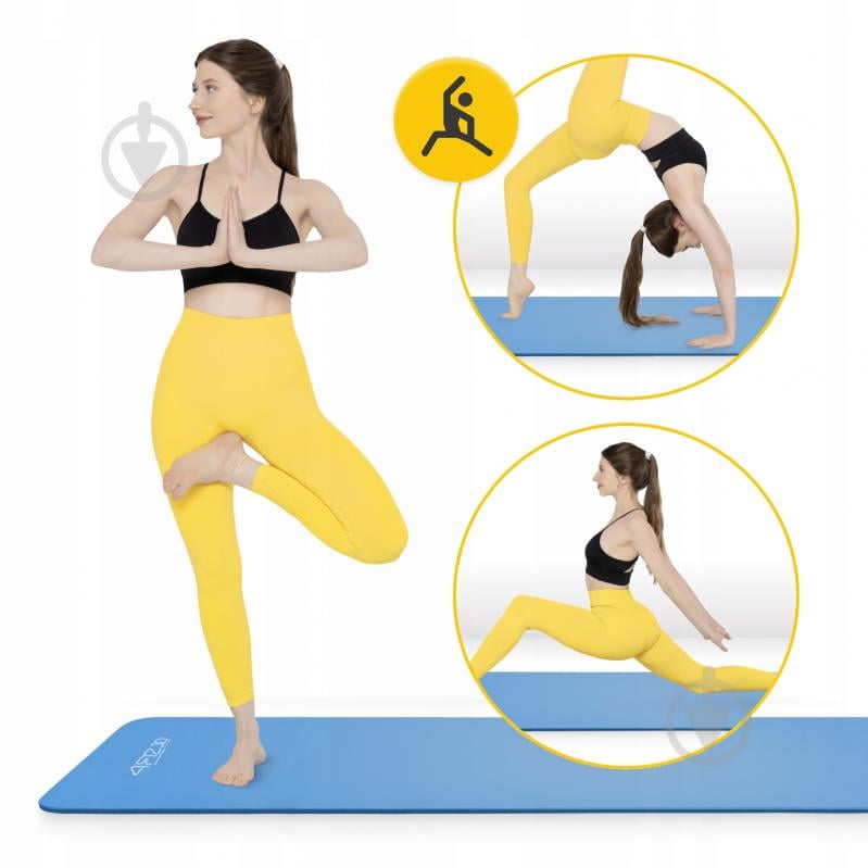 Килимок для йоги та фітнесу 4fizjo 180x60x1 см NBR Blue (P-5907222931028) синій - фото 8 Килимок для йоги та фітнесу 4fizjo 180x60x1 см NBR Blue (P-5907222931028) синій - фото 8