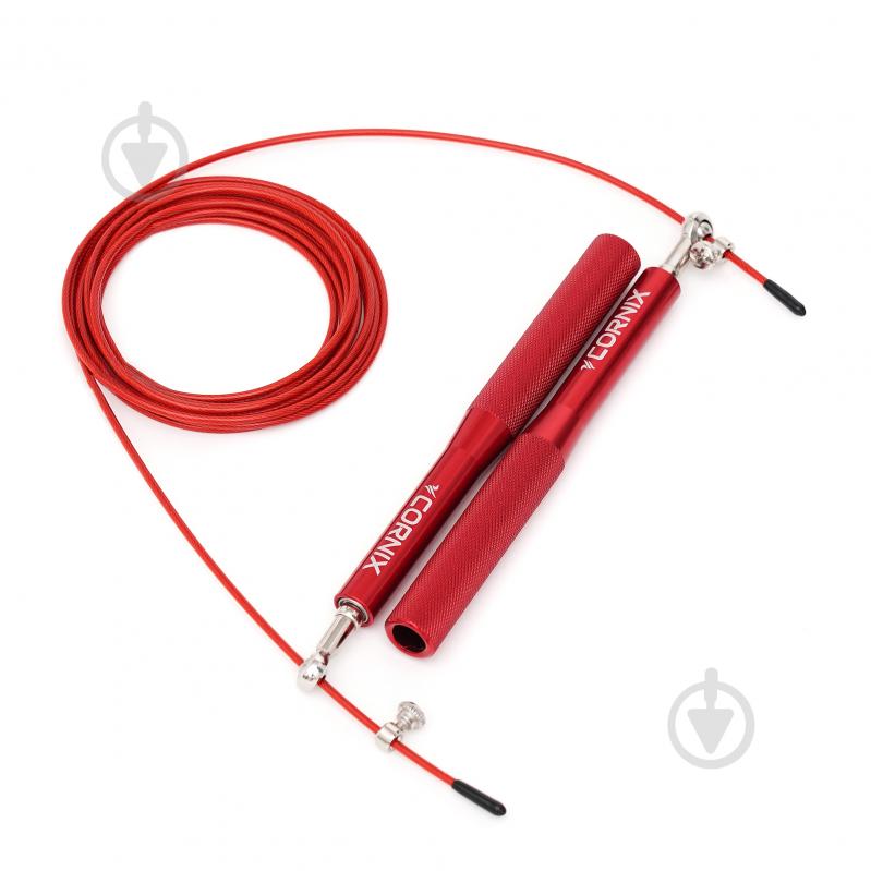 Скакалка Cornix скоростная для кроссфита Speed Rope XR-0158 Red - фото 2