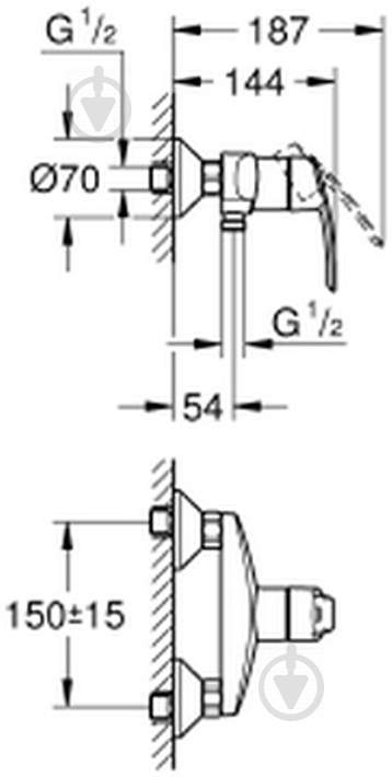 Смеситель для душа Grohe Start 32279001 - фото 8