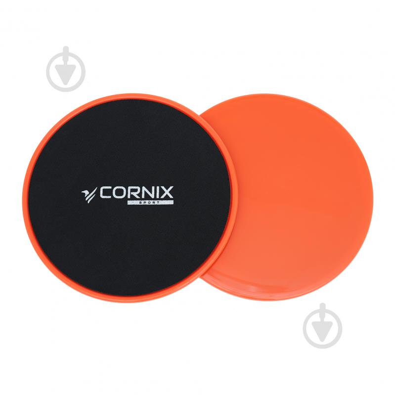 Фітнес-диск для глайдингу Cornix Sliding Disc 2 шт. XR-0180 Orange - фото 1