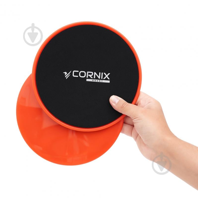 Фітнес-диск для глайдингу Cornix Sliding Disc 2 шт. XR-0180 Orange - фото 3