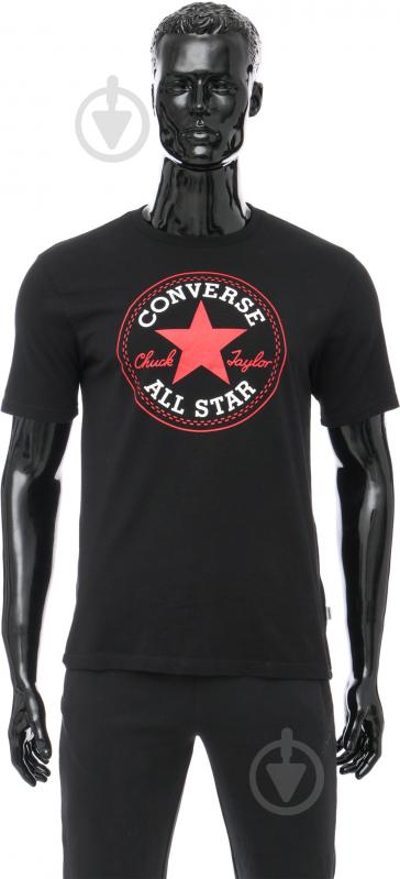 Футболка Converse 10002848-001 р.S черный - фото 1