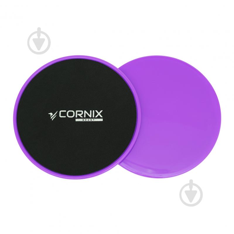 Фітнес-диск для глайдингу Cornix Sliding Disc 2 шт. XR-0181 Purple - фото 1