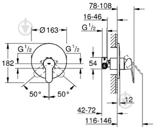 Смеситель для душа Grohe Start Edge 29082000 - фото 3