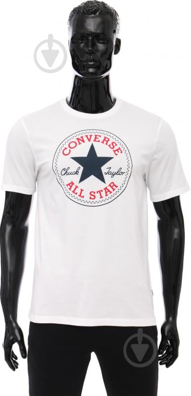 Футболка Converse CORE CHUCK PATCH TEE Carry-Over 10002848-102 L белый - фото 1