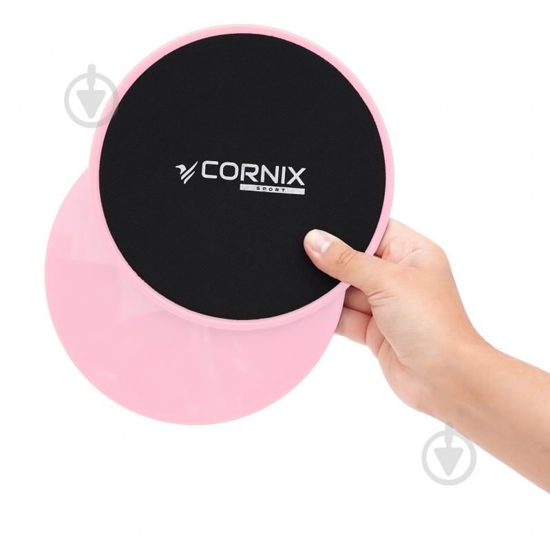 Фитнес-диски для глайдинга Cornix Sliding Disc 2 шт. XR-0182 Pink - фото 2