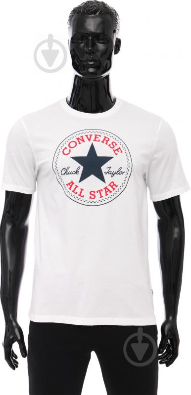 Футболка Converse CORE CHUCK PATCH TEE 10002848-102 р.M белый - фото 1