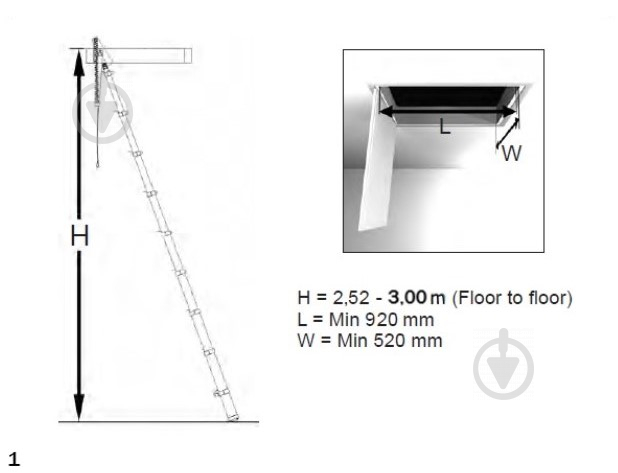 Драбина телескопічна TELESTEPS Loft Maxi 10 на горище (60927-101) - фото 9