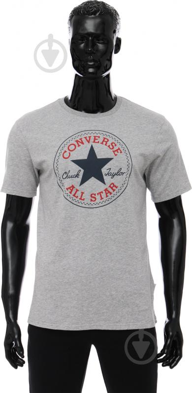 Футболка Converse CORE CHUCK PATCH TEE 10002848-035 р.XL серый - фото 1