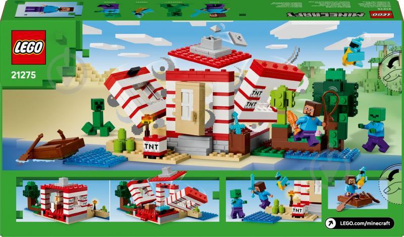 Конструктор LEGO Minecraft Будинок з вибухівки в джунглях 21275 - фото 2