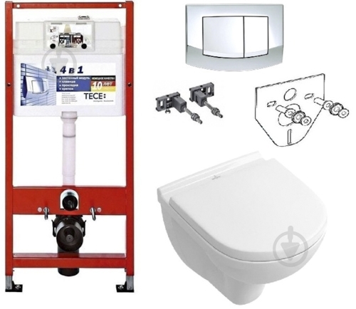 Система инсталляции TECE base 9400005 + TECE ambia 9240226 хром + Villeroy & Boch O.Novo 5688HR01 - фото 1 Система инсталляции TECE base 9400005 + TECE ambia 9240226 хром + Villeroy & Boch O.Novo 5688HR01 - фото 1