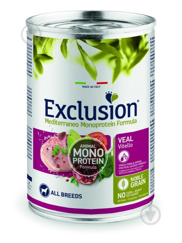 Консерва Exclusion з телятиною 400 г - фото 1 Консерва Exclusion з телятиною 400 г - фото 1