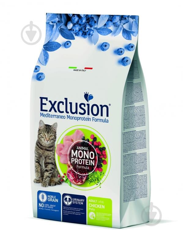 Корм сухий монопротеїновий Коти Exclusion з куркою 1,5 кг - фото 1 Корм сухий монопротеїновий Коти Exclusion з куркою 1,5 кг - фото 1