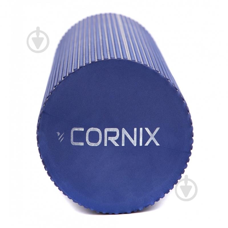 Масажний ролик Cornix EVA+ 60x15 см XR-0309 Navy Blue - фото 4