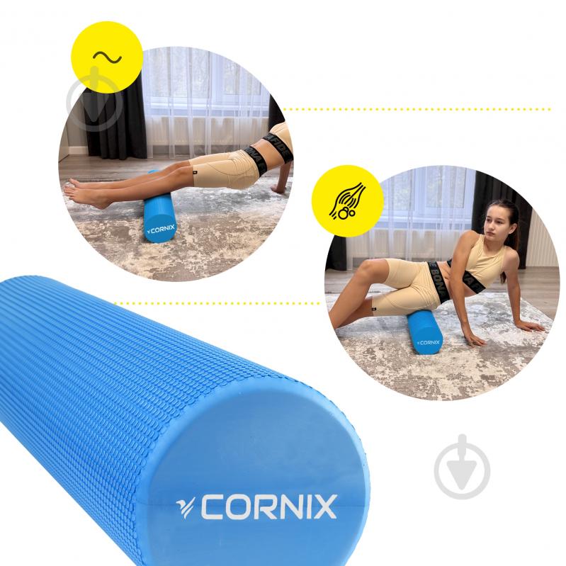 Масажний ролик Cornix EVA+ 60x15 см XR-0309 Navy Blue - фото 8 Масажний ролик Cornix EVA+ 60x15 см XR-0309 Navy Blue - фото 8