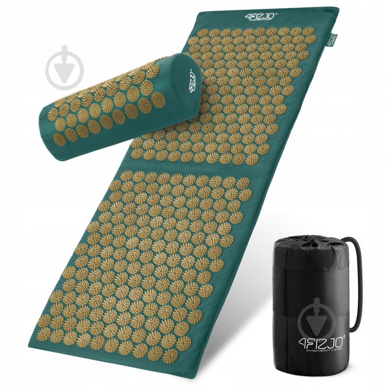 Коврик акупунктурный 4fizjo Classic Mat XL Аппликатор Кузнецова 4FJ0289 Navy Green/Gold (P-5907739313317) - фото 1