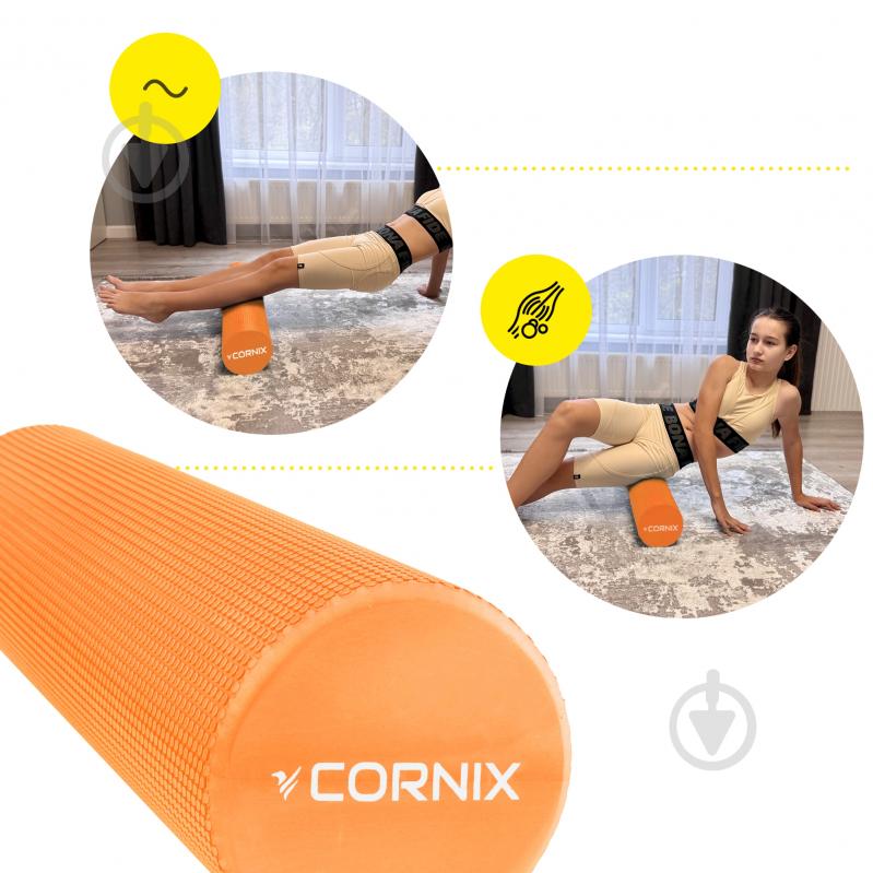 Массажный ролик Cornix EVA+ 60x15 см XR-0307 Orange - фото 8 Массажный ролик Cornix EVA+ 60x15 см XR-0307 Orange - фото 8