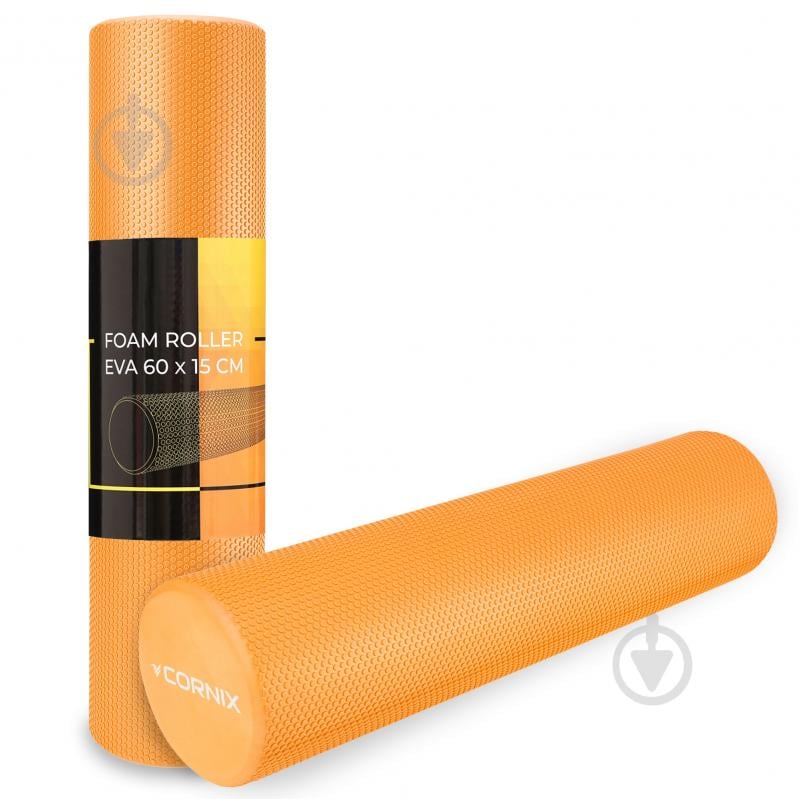 Массажный ролик Cornix EVA+ 60x15 см XR-0307 Orange - фото 1 Массажный ролик Cornix EVA+ 60x15 см XR-0307 Orange - фото 1