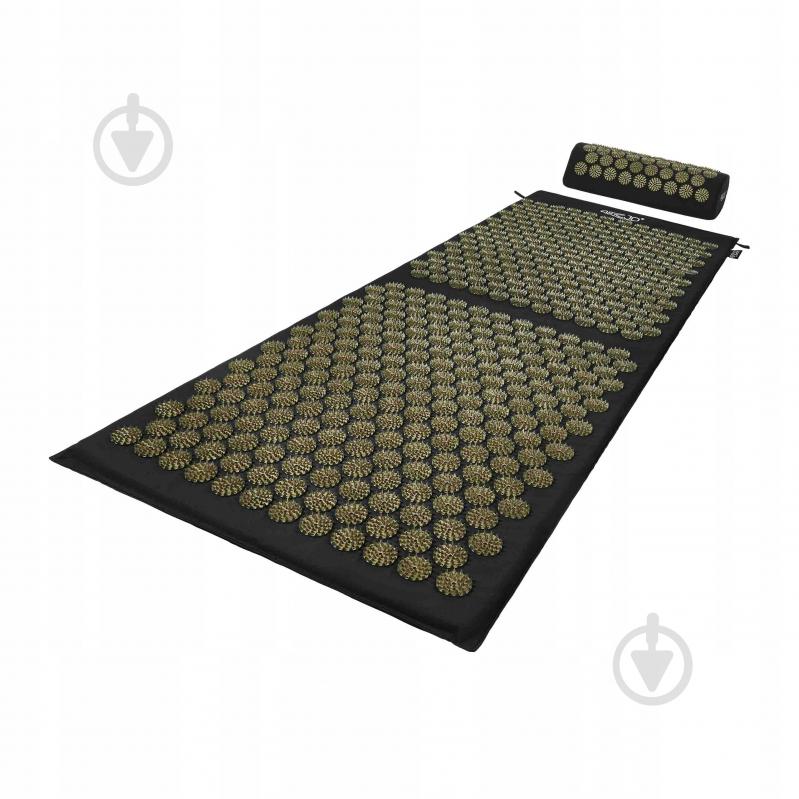 Килимок акупунктурний 4fizjo з валиком Classic Mat XL Аплікатор Кузнєцова 4FJ0346 Black/Gold (P-5907739315052) - фото 5